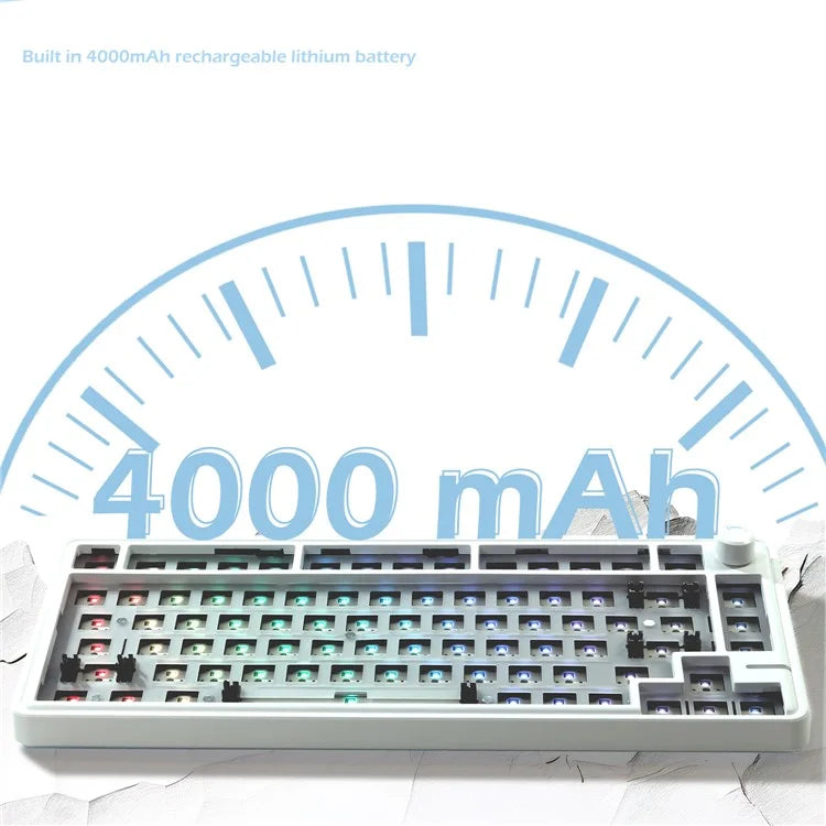 LS02 Gasket-Mounted Mechanical Keyboard Kit Support Bluetooth / Wired / Wireless Connection