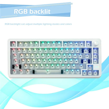 LS02 Gasket-Mounted Mechanical Keyboard Kit Support Bluetooth / Wired / Wireless Connection