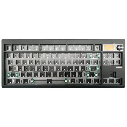 GMK87 RGB Hot Swap Wireless+USB Wired+Bluetooth Mechanical Keyboard Kit with Volume Knob