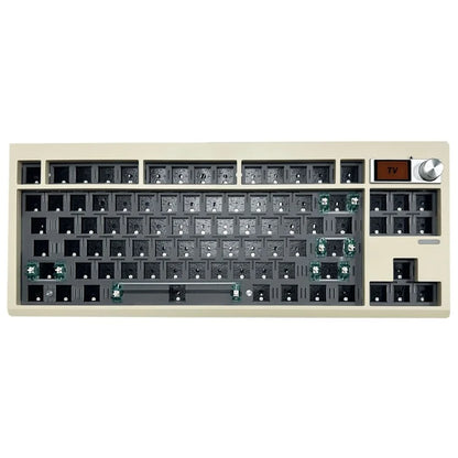 GMK87 RGB Hot Swap Wireless+USB Wired+Bluetooth Mechanical Keyboard Kit with Volume Knob