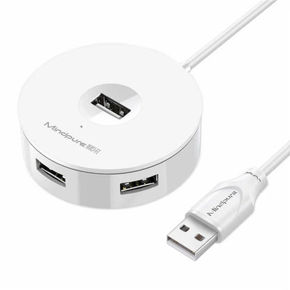 MINDPURE US018 1m USB to 4 X USB2.0 Docking Station Laptop Computer USB Hub Adapter