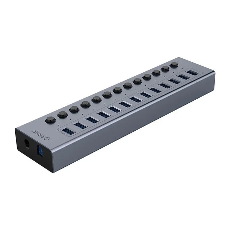 ORICO BT2U3-13AB 13 Port USB3.0 5Gbps Data Transmission USB Hub Aluminum Alloy Phone Charging Splitter with Individual SwitchesAU Plug