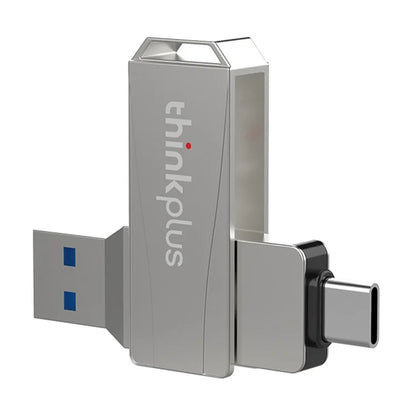 LENOVO THINKPLUS MU252 128GB for iPhone 15 Series USB A + C 3.1 U-Disk Memory Stick High Speed Rotating Data Transfer Flash Drive