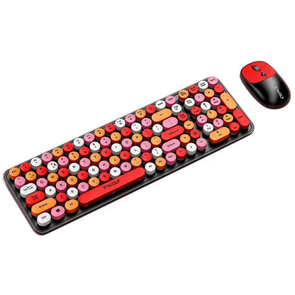 T-WOLF TF350 2.4G Wireless Keyboard Mouse Set Home Office Computer Keyboard + Mouse