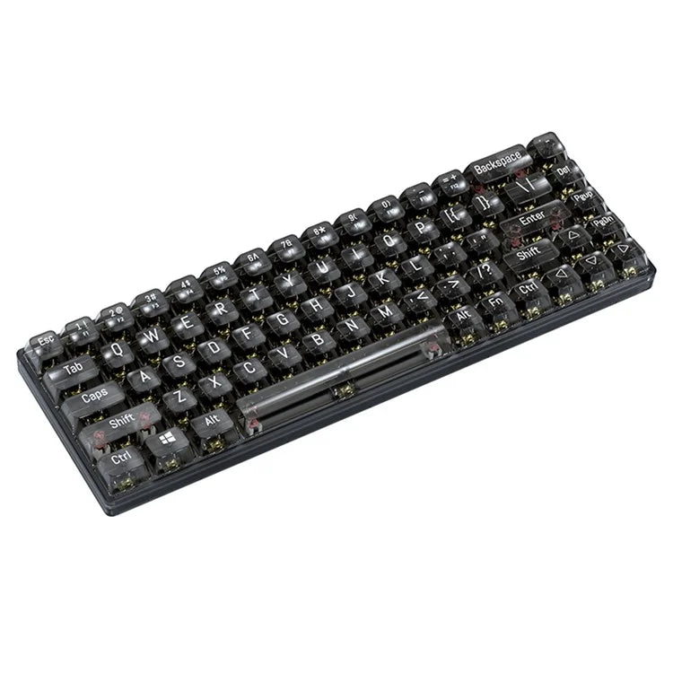 T-WOLF T40 150cm Wired Mechanical Keyboard with Clear Keycaps