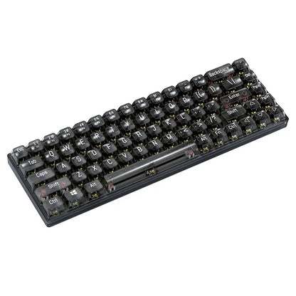 T-WOLF T40 150cm Wired Mechanical Keyboard with Clear Keycaps