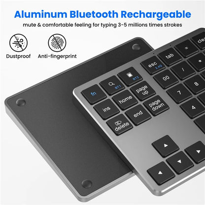 K-35 Bluetooth Keypad Slim 35-Keys Computer Laptop Keyboard Tablet Accessories