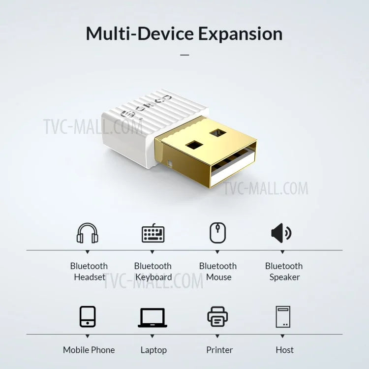 ORICO BTA-508 USB Bluetooth 5.0 Adapter Mini Wireless Dongle for PC Laptop