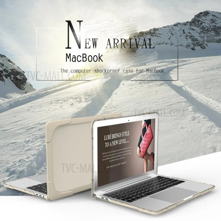 Two-piece Plastic + TPU Protective Laptop Case for MacBook Pro 13 inch with / without Touch Bar (2020-2016) A1706 A1989 A2159 A1708