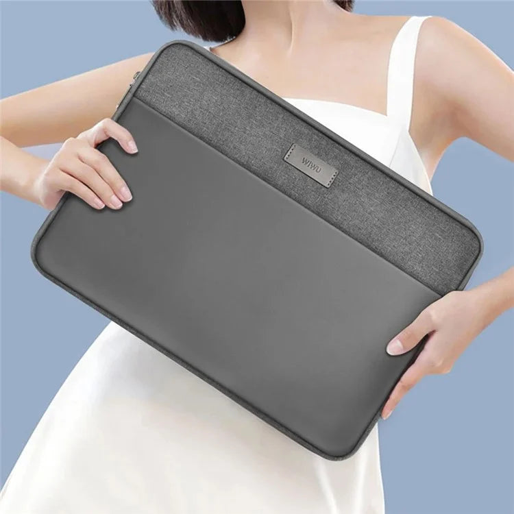 WIWU 16-inch Minimalist Laptop Bag Waterproof Polyester Notebook Protective Sleeve