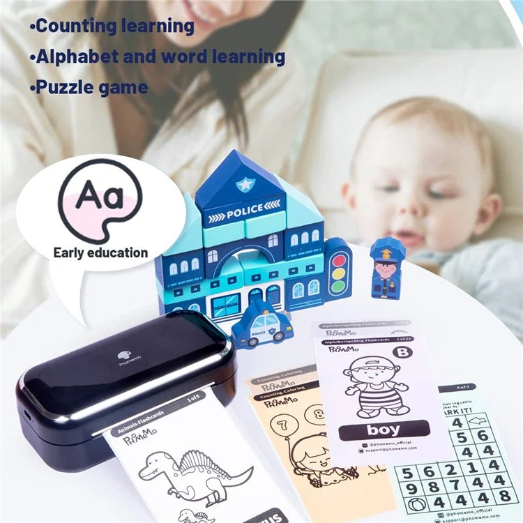 PHOMEMO M03 Portable Thermal Printer 203DPI Wireless Label Photo Printer