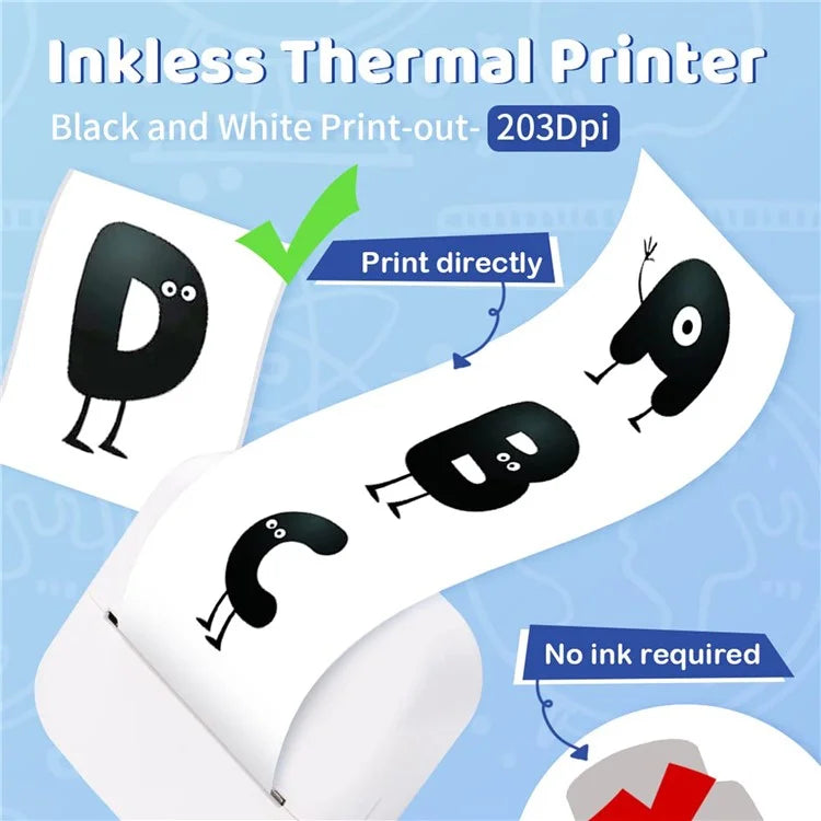 PHOMEMO M02X Pocket Bluetooth Printer Wireless Thermal Label Printer