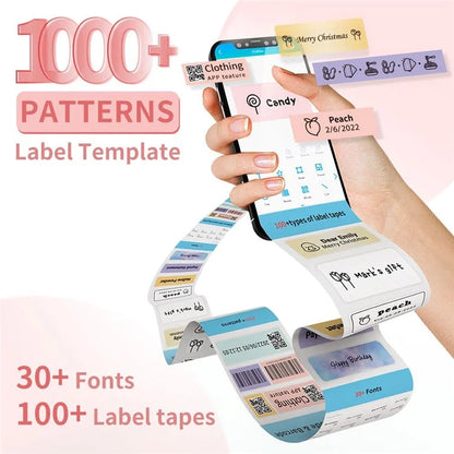 PHOMEMO D30 Portable Inkless Wireless Label Maker Mini Thermal Label Printer for Home School Office
