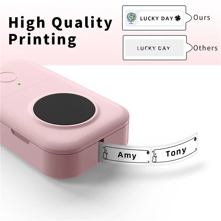 PHOMEMO D30 Portable Inkless Wireless Label Maker Mini Thermal Label Printer for Home School Office