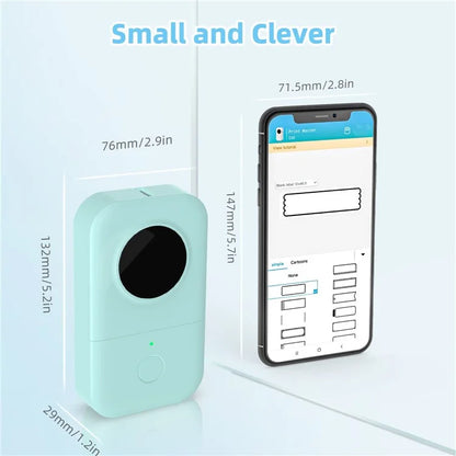 PHOMEMO D30 Portable Inkless Wireless Label Maker Mini Thermal Label Printer for Home School Office