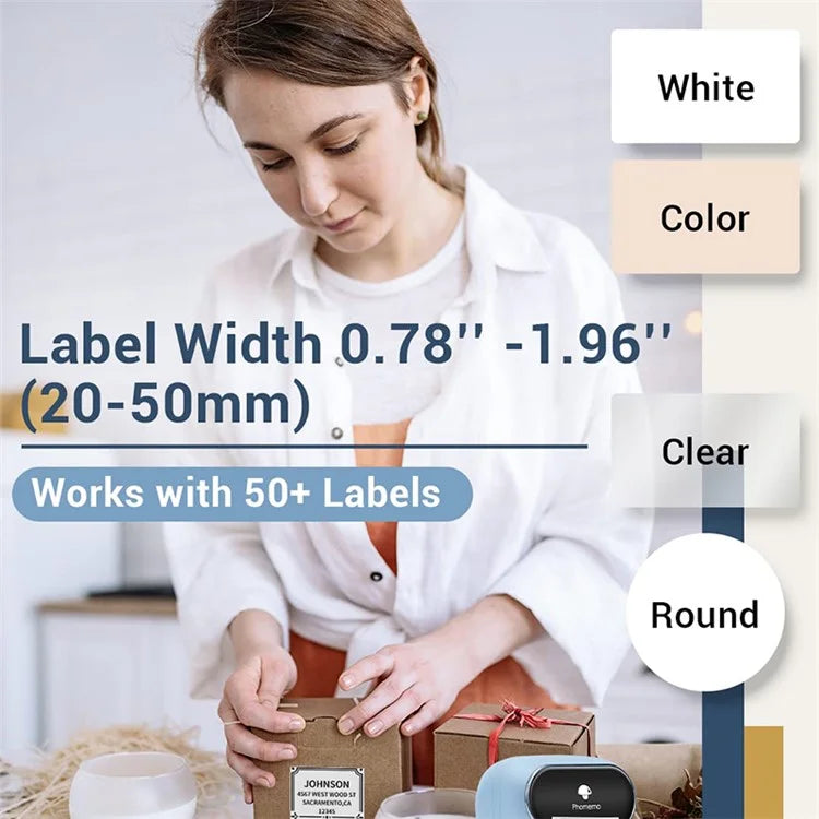 PHOMEMO M110 Mini Bluetooth Inkless Thermal Printer Wireless Clothes Barcode Label Price Tag Printer