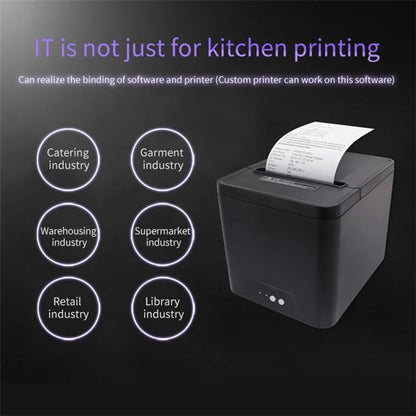 80A Thermal Receipt Printer POS Printing Tool with 80mm Printing Width