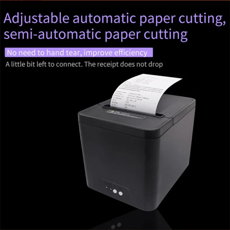 80A Thermal Receipt Printer POS Printing Tool with 80mm Printing Width