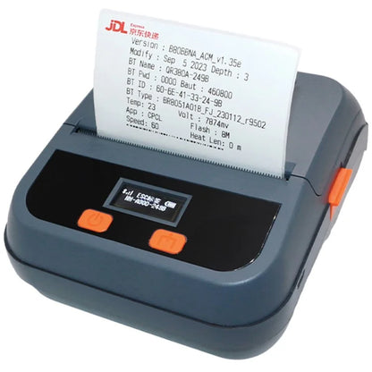 TPL80H Portable Thermal Label Printer Wireless Mobile Receipt Printer, USB+Bluetooth Version