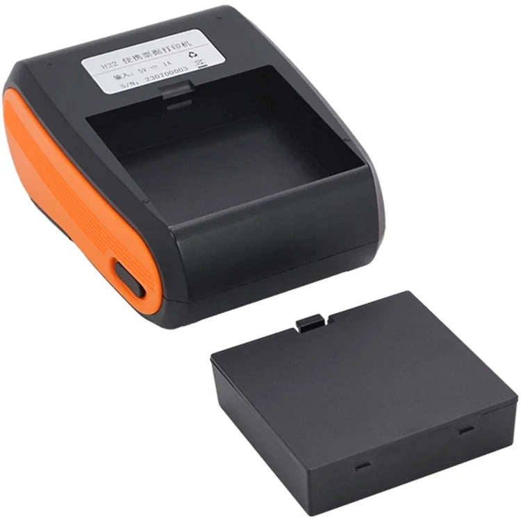H22 Mini Size Thermal Receipt Printer Inkless Printing Tool with 80mm / s Print Speed