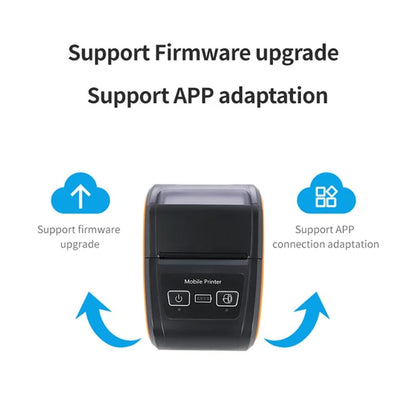 H22 Mini Size Thermal Receipt Printer Inkless Printing Tool with 80mm / s Print Speed