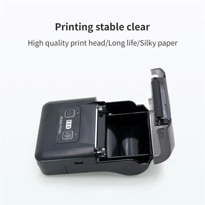 H20 USB + Bluetooth 203DPI Portable Thermal Printer 48mm Receipt Printer