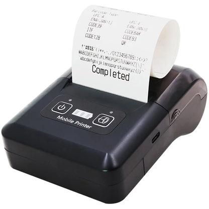 H20 USB + Bluetooth 203DPI Portable Thermal Printer 48mm Receipt Printer