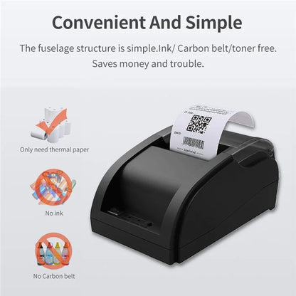 58A Bluetooth Thermal Receipt Label Printer Restaurant Kitchen Printing Tool