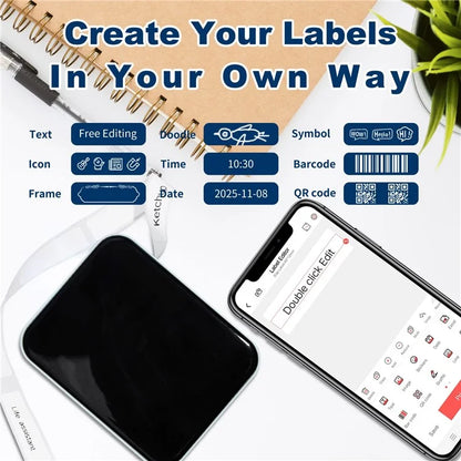 MARKLIFE P15 Inkless Label Maker Machine Mini Wireless Bluetooth Thermal Printer