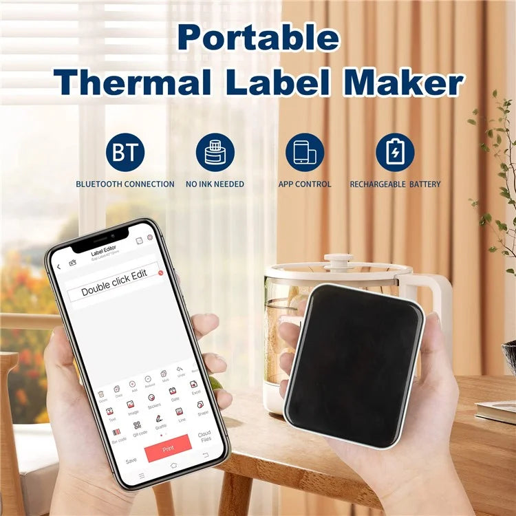 MARKLIFE P15 Inkless Label Maker Machine Mini Wireless Bluetooth Thermal Printer