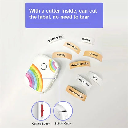 MARKLIFE P12 Mini Home Bluetooth Inkless Thermal Printer Wireless Labels Notes Printer