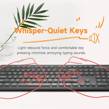 XIAOMI YOUPIN MIIIW MW24PB03 2.4G Wireless Keyboard Mouse Set Computer Mute Keyboard + Mouse, 3rd Gen