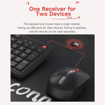 XIAOMI YOUPIN MIIIW MW24PB03 2.4G Wireless Keyboard Mouse Set Computer Mute Keyboard + Mouse, 3rd Gen