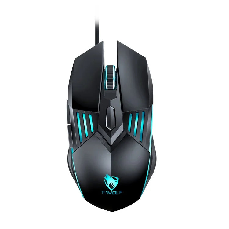 T-WOLF TF700 Backlight USB Wired Gaming Keyboard Mouse Headphone Mouse Pad Set