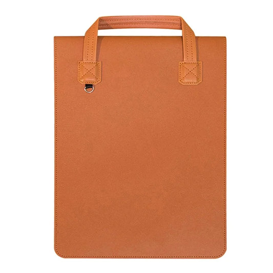 Business Style Waterproof PU Leather Protective Sleeve for 13.3 / 14-inch Laptop Carrying Case
