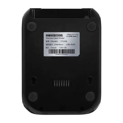 CT220K Desktop Thermal Printer USB+Bluetooth Barcode Label Tag Printing Machine