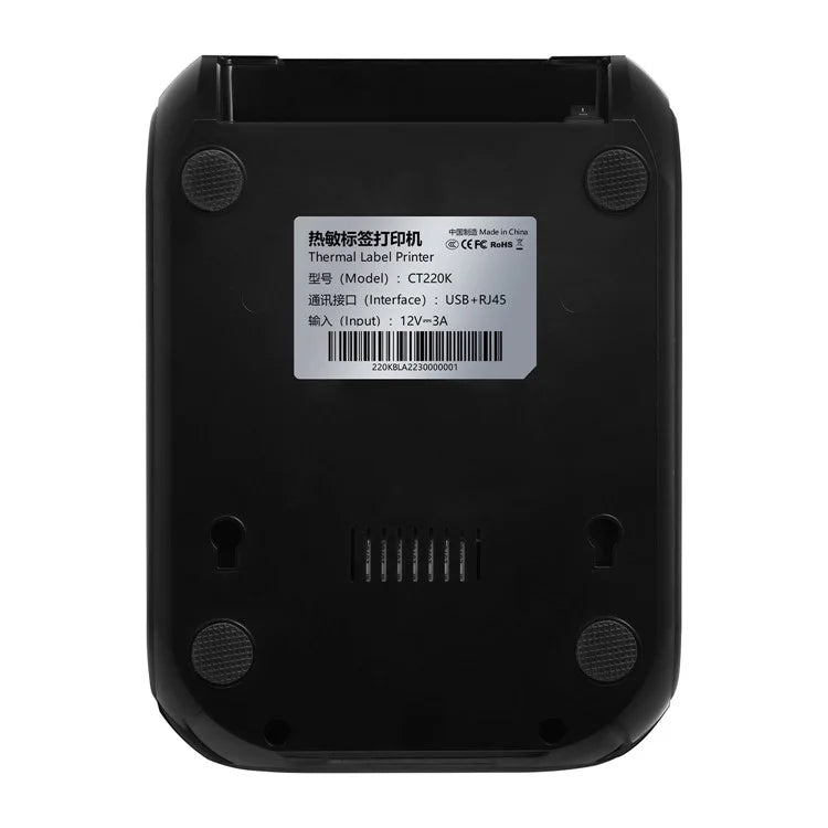 CT220K Desktop Thermal Printer USB+Bluetooth Barcode Label Tag Printing Machine