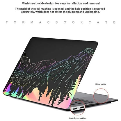 For MacBook Air 13 inch (2022) Case Cold Stamping Laptops PC Hard Shell