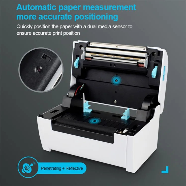 ZJ-9200 Shipping Label Printer High-Speed USB+Bluetooth Thermal Label Printer