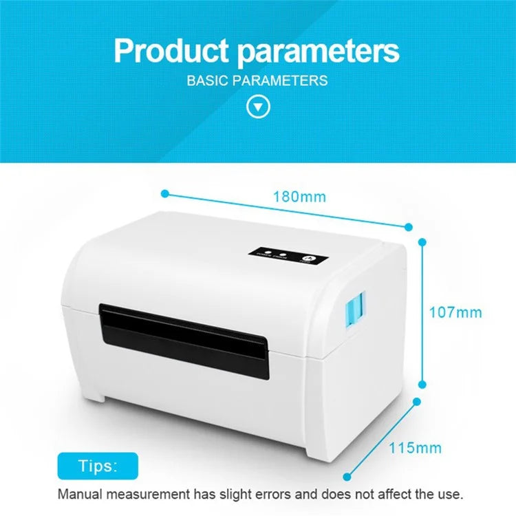 ZJ-9200 Shipping Label Printer High-Speed USB+Bluetooth Thermal Label Printer