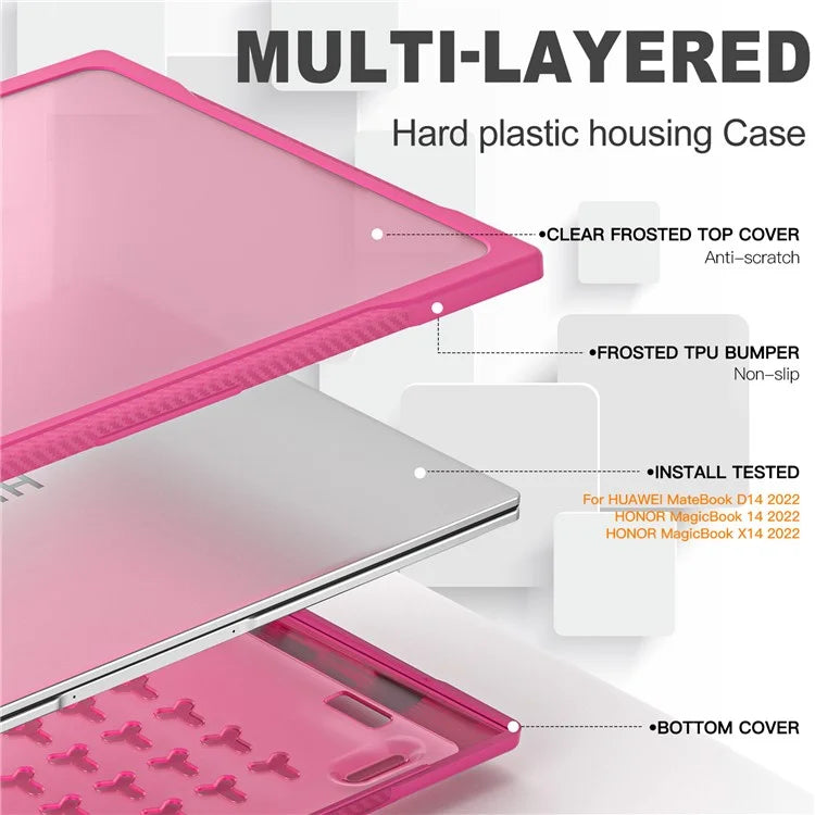 Sailor Series for Huawei MateBook D14 (2023) Laptop Case Dual Layer PC+TPU Protective Cover