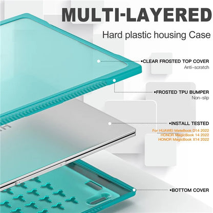 Sailor Series for Huawei MateBook D14 (2023) Laptop Case Dual Layer PC+TPU Protective Cover