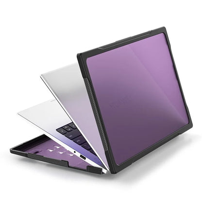 Sailor Series for Huawei MateBook D14 (2023) Laptop Case Dual Layer PC+TPU Protective Cover Purple