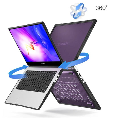 Sailor Series for Huawei MateBook D14 (2023) Laptop Case Dual Layer PC+TPU Protective Cover Purple
