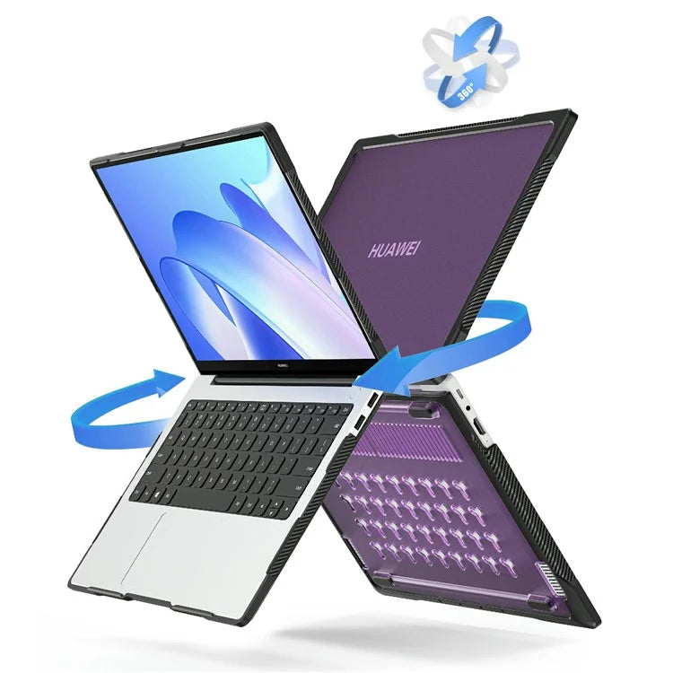Sailor Series for Huawei MateBook 14 (2021) / (2022) / (2023) Laptop Case PC+TPU Notebook Cover Purple
