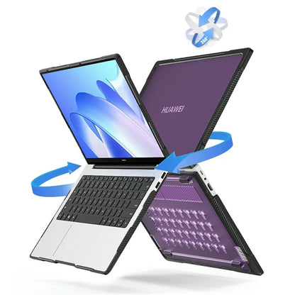 Sailor Series for Huawei MateBook 14 (2021) / (2022) / (2023) Laptop Case PC+TPU Notebook Cover Purple