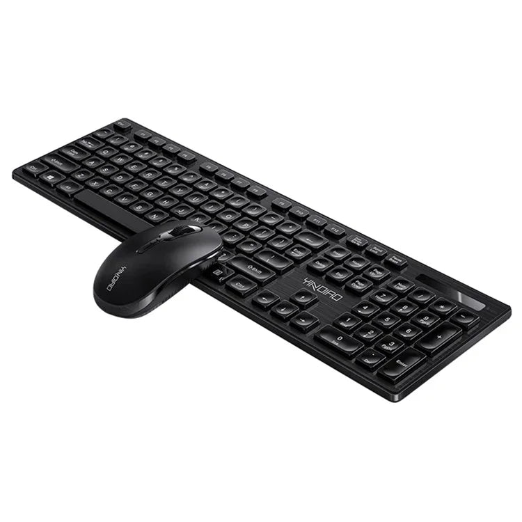 YINDIAO V3Max 2.4G Wireless Smart Sleep Office Keyboard Mouse Set for Computer Laptop