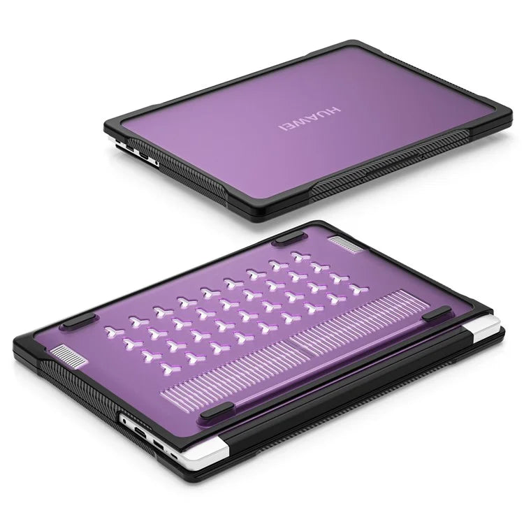 Sailor Series for Huawei MateBook D14 (2023) Case PC+TPU Anti-Cracking Protective Cover Purple