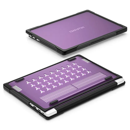 Sailor Series for Huawei MateBook D14 (2023) Case PC+TPU Anti-Cracking Protective Cover Purple