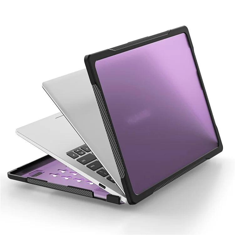 Sailor Series for Huawei MateBook D14 (2023) Case PC+TPU Anti-Cracking Protective Cover Purple